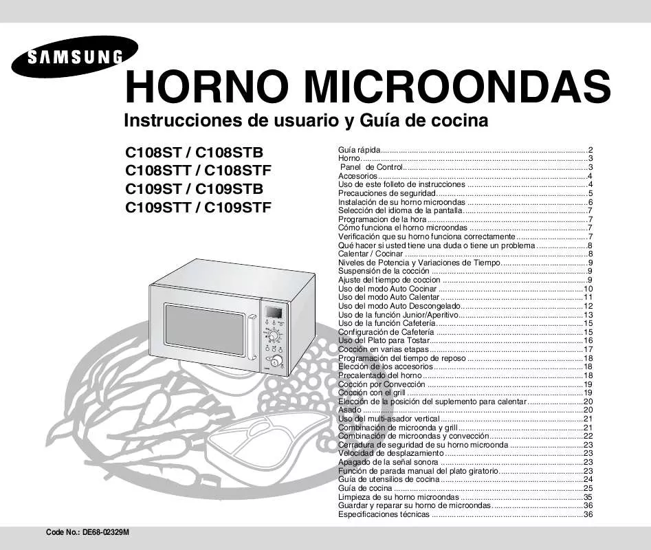 Mode d'emploi SAMSUNG C109ST