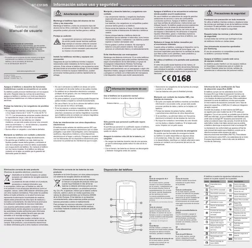 Mode d'emploi SAMSUNG C5130 FLOAT