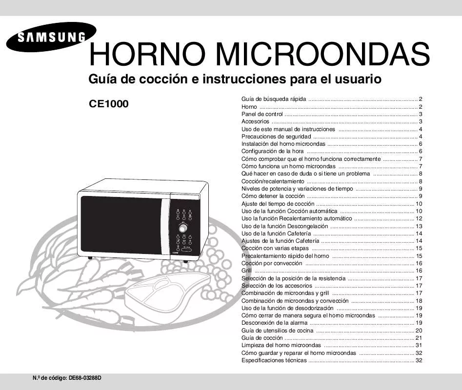 Mode d'emploi SAMSUNG CE1000