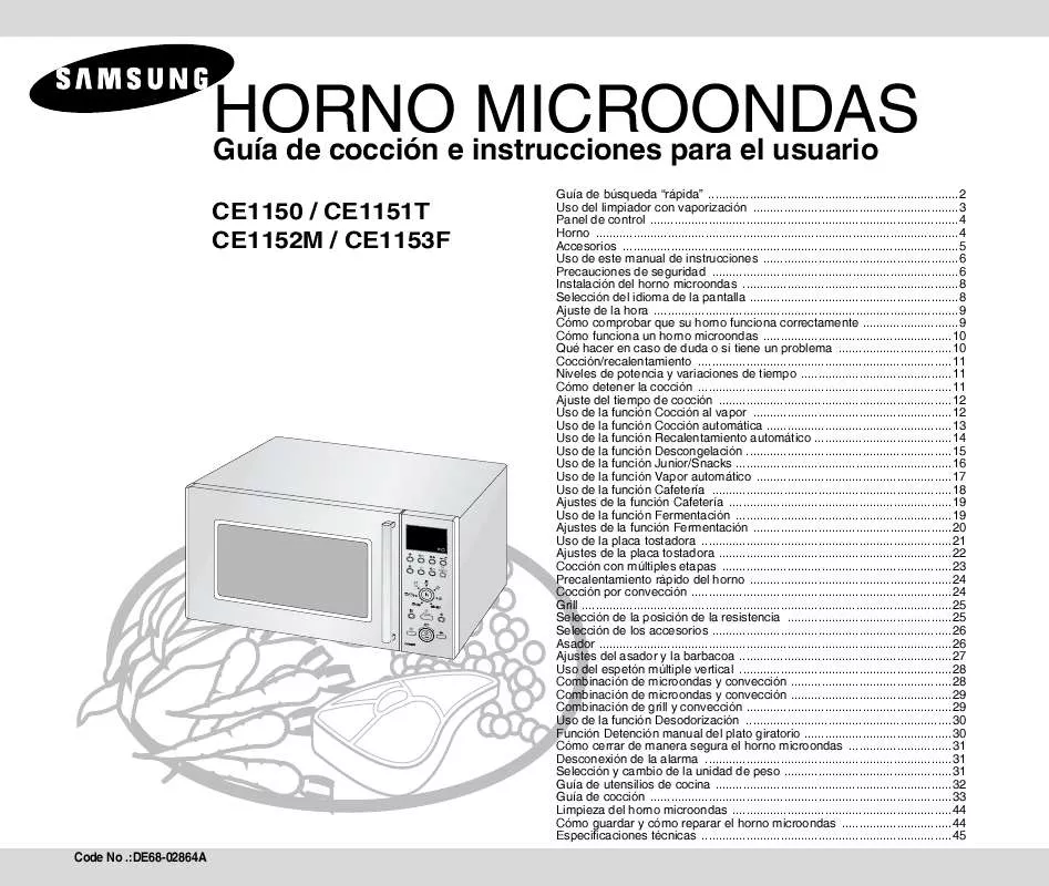 Mode d'emploi SAMSUNG CE1150