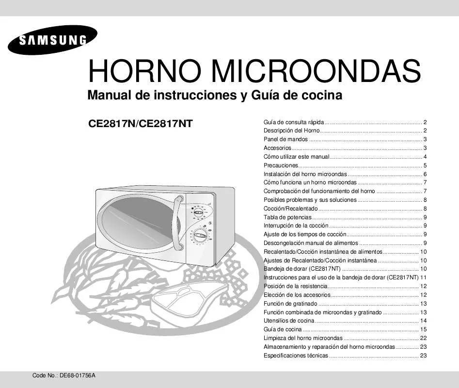 Mode d'emploi SAMSUNG CE2817N