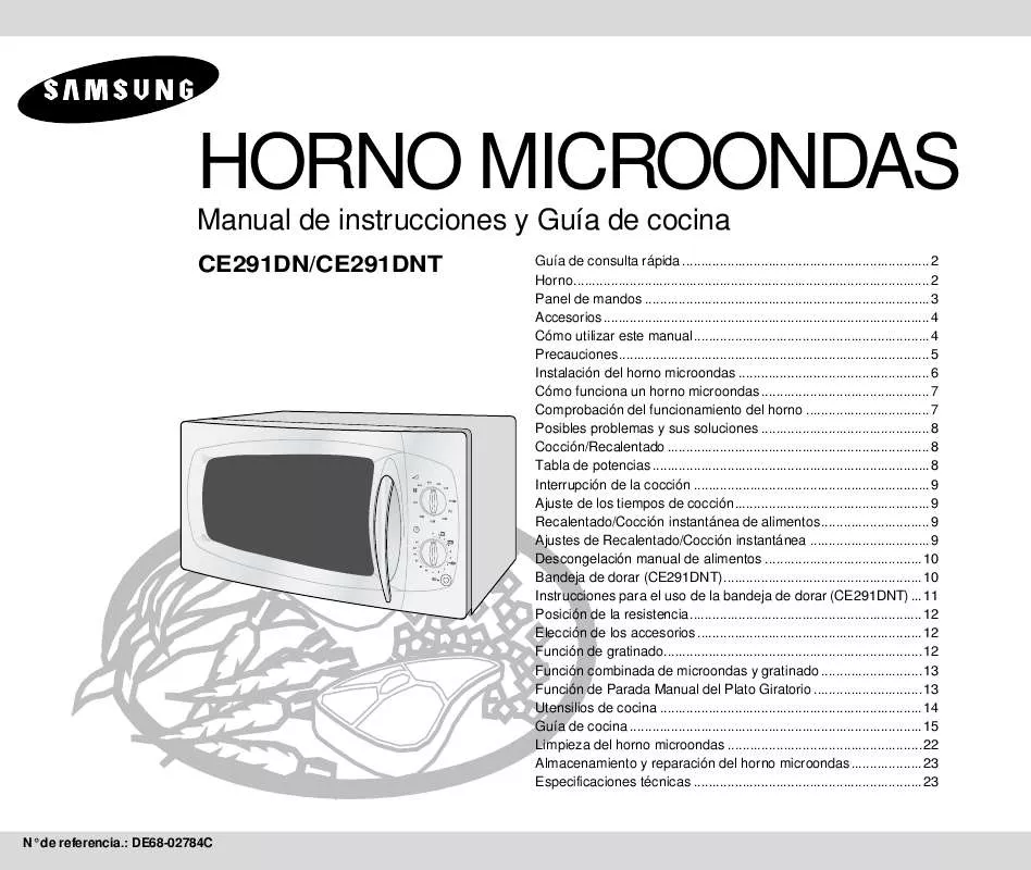 Mode d'emploi SAMSUNG CE291DN