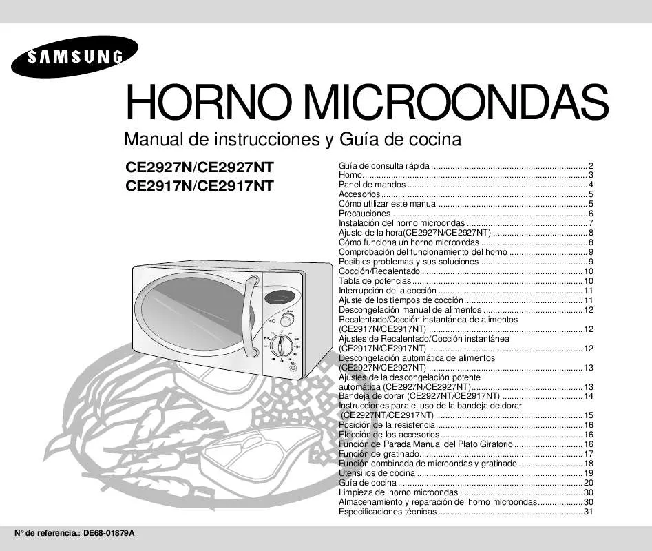 Mode d'emploi SAMSUNG CE2927N