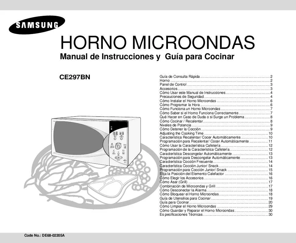 Mode d'emploi SAMSUNG CE297BN