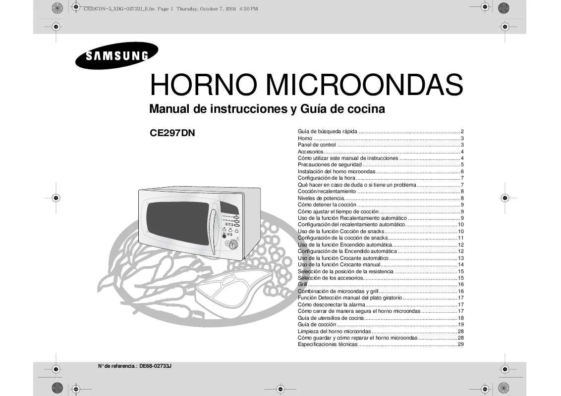 Mode d'emploi SAMSUNG CE297DN