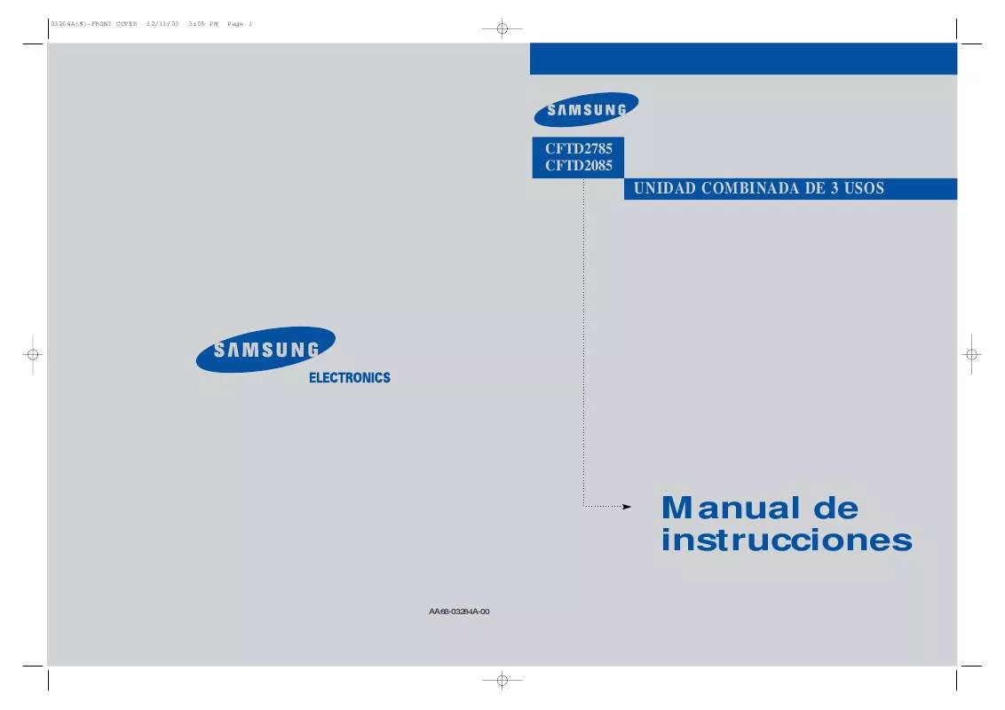 Mode d'emploi SAMSUNG CF-TD2785