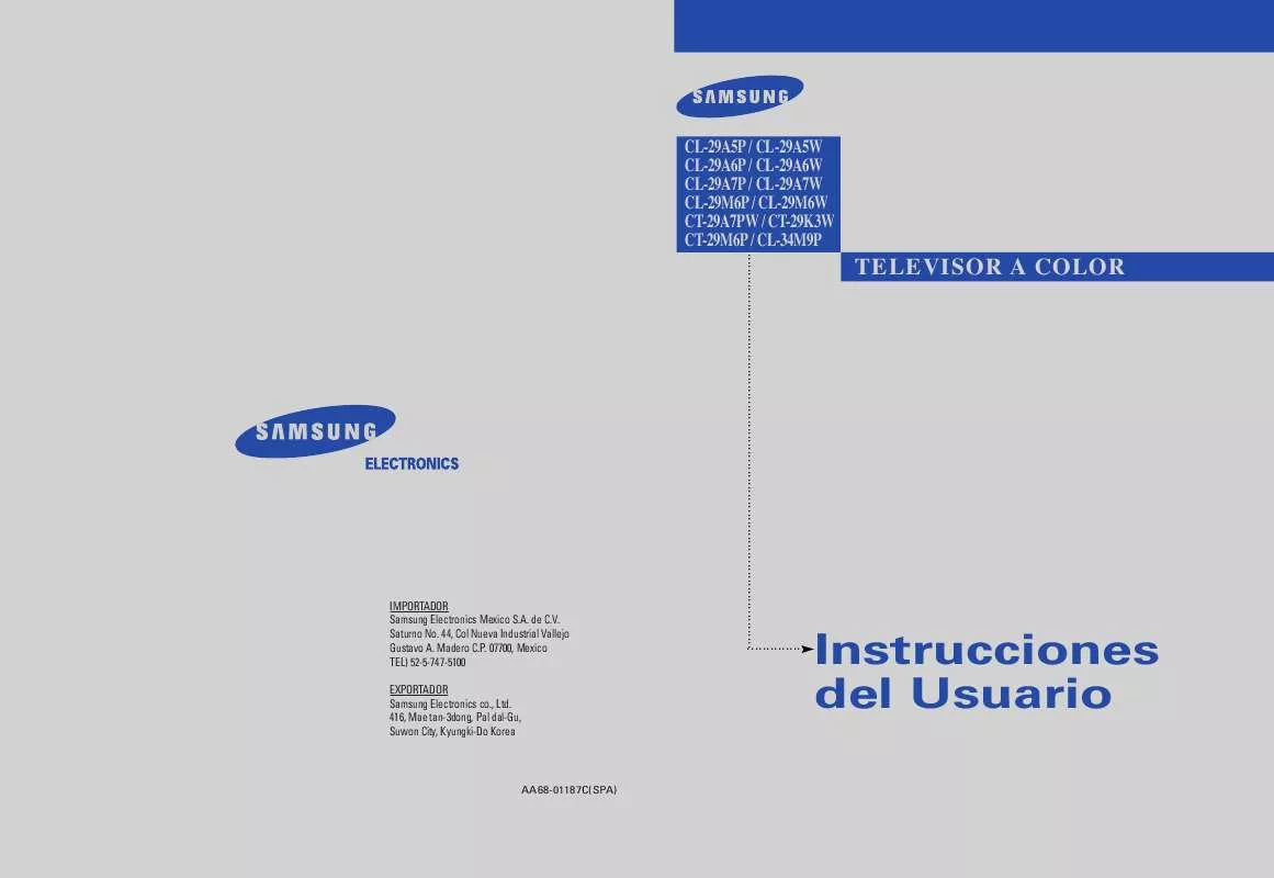 Mode d'emploi SAMSUNG CL-29A5W