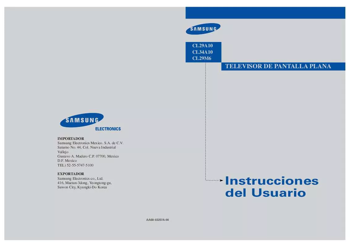 Mode d'emploi SAMSUNG CL-29M6PQ