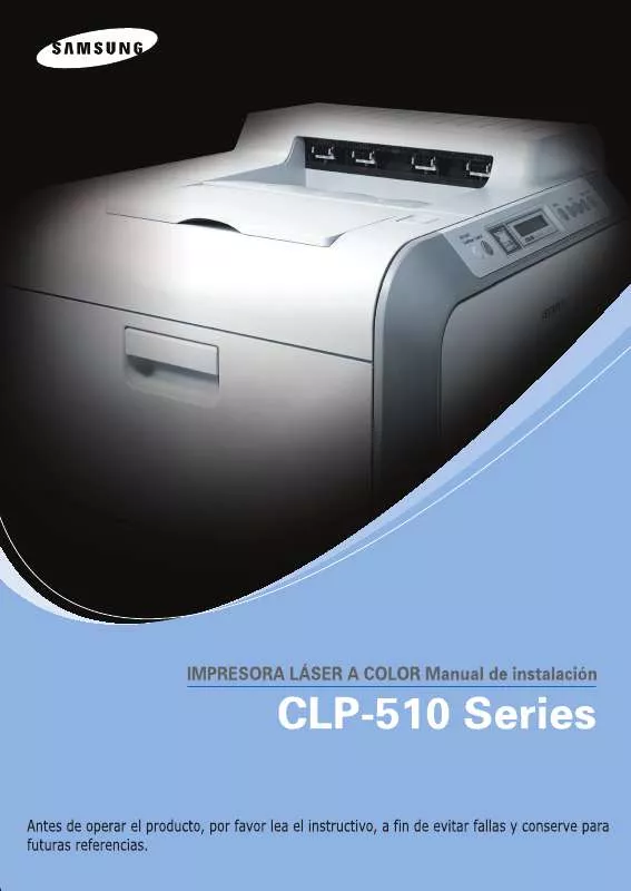 Mode d'emploi SAMSUNG CLP-510