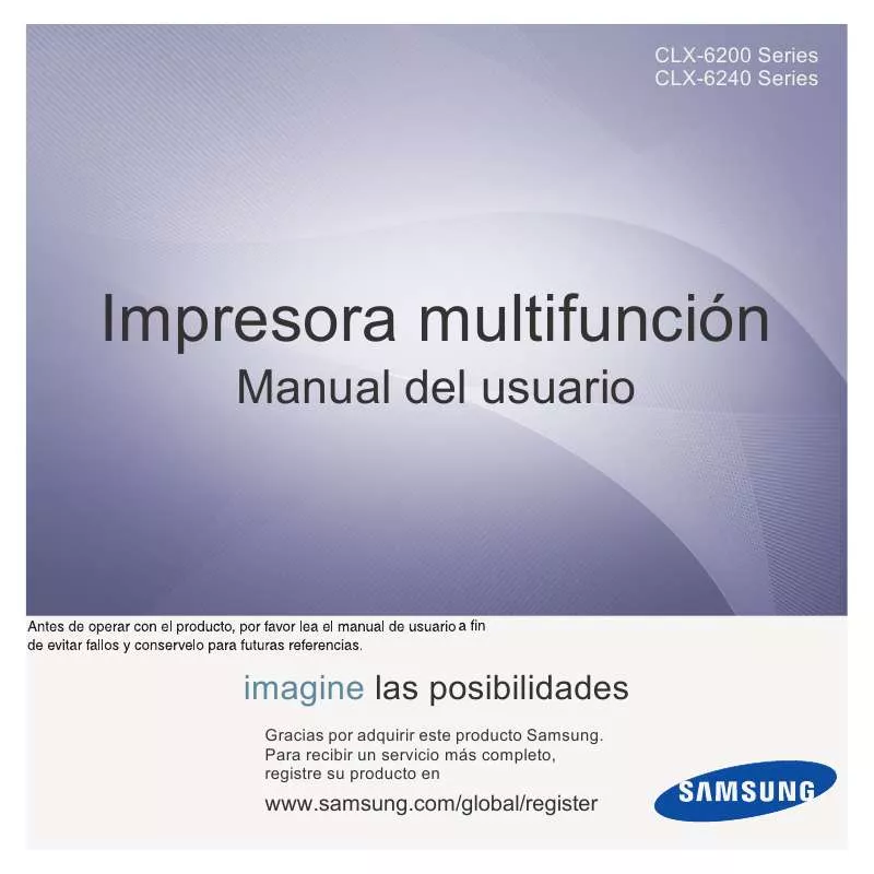 Mode d'emploi SAMSUNG CLX-6200FX/SEE