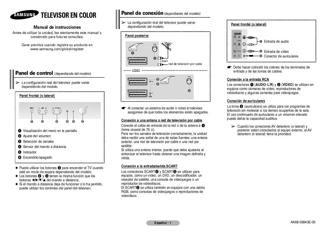 Mode d'emploi SAMSUNG CW-21Z403N