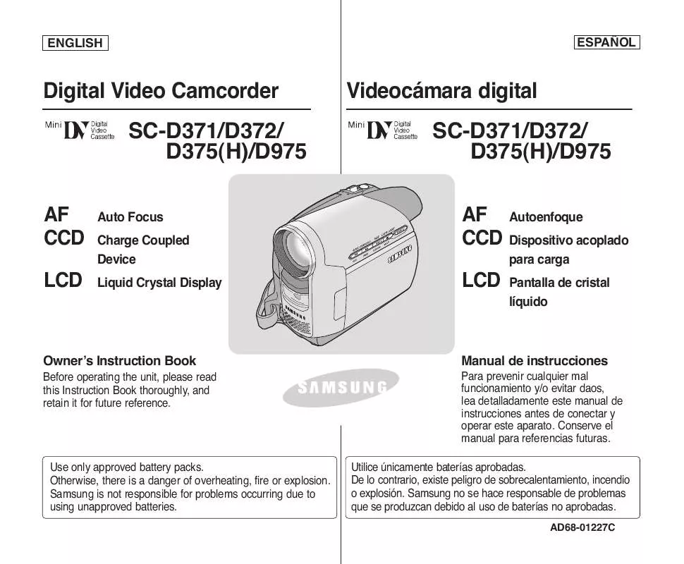 Mode d'emploi SAMSUNG D372