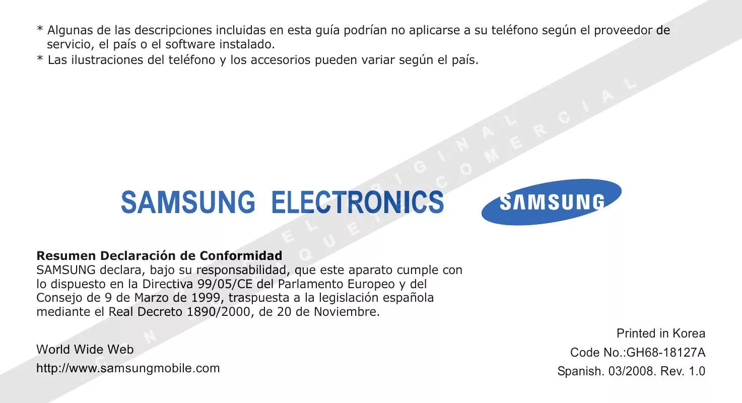 Mode d'emploi SAMSUNG D880 DOSS