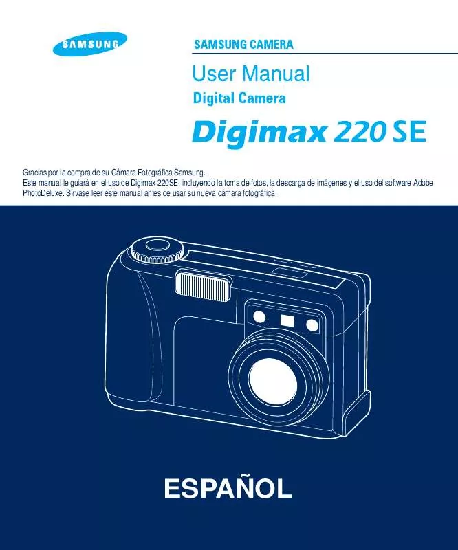 Mode d'emploi SAMSUNG DIGIMAX220 SE