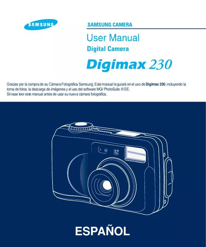 Mode d'emploi SAMSUNG DIGIMAX230