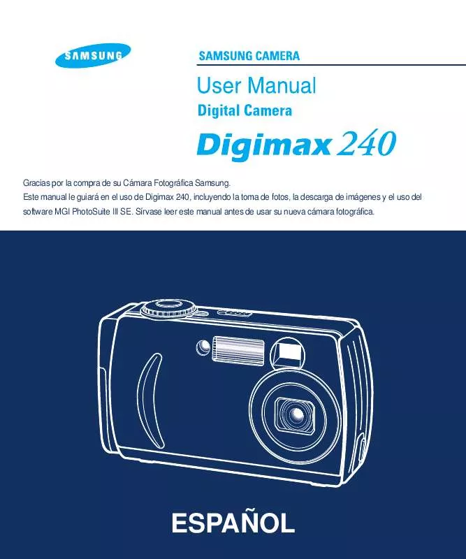 Mode d'emploi SAMSUNG DIGIMAX240