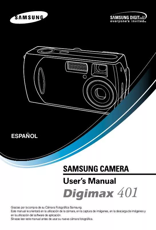 Mode d'emploi SAMSUNG DIGIMAX401