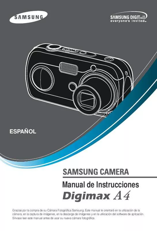 Mode d'emploi SAMSUNG DIGIMAXA4