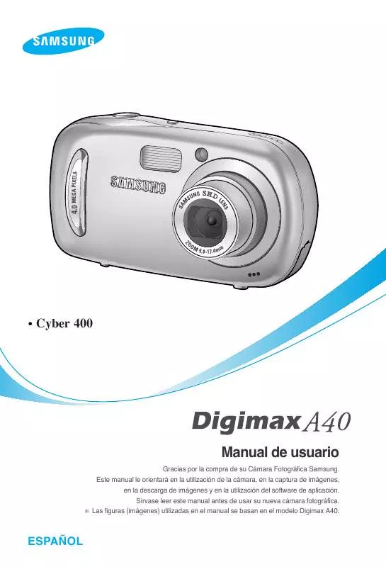 Mode d'emploi SAMSUNG DIGIMAXA40