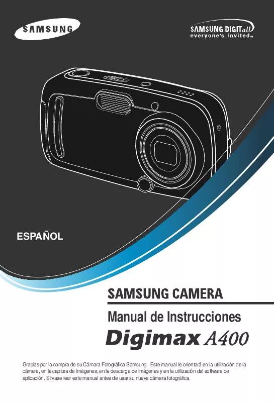 Mode d'emploi SAMSUNG DIGIMAXA400