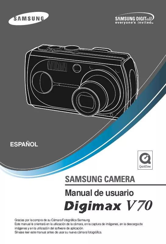 Mode d'emploi SAMSUNG DIGIMAXV70