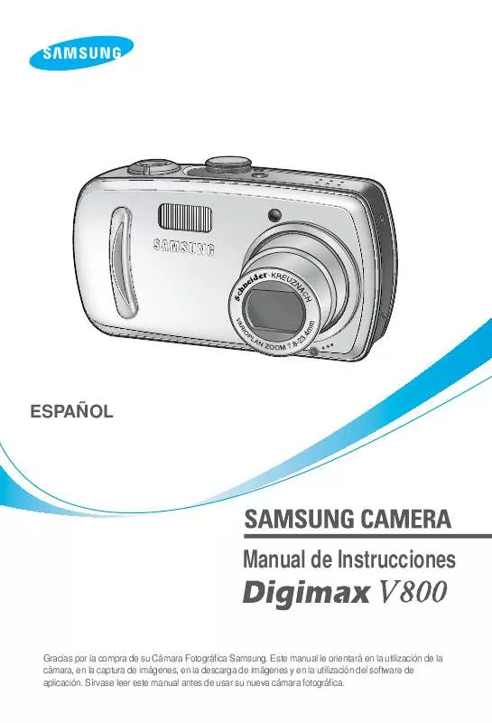 Mode d'emploi SAMSUNG DIGIMAXV800