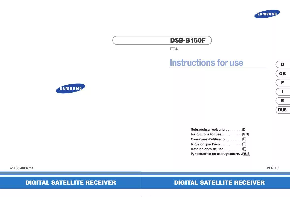 Mode d'emploi SAMSUNG DSB-B150