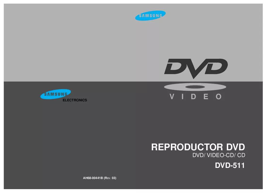 Mode d'emploi SAMSUNG DVD-511/XEC