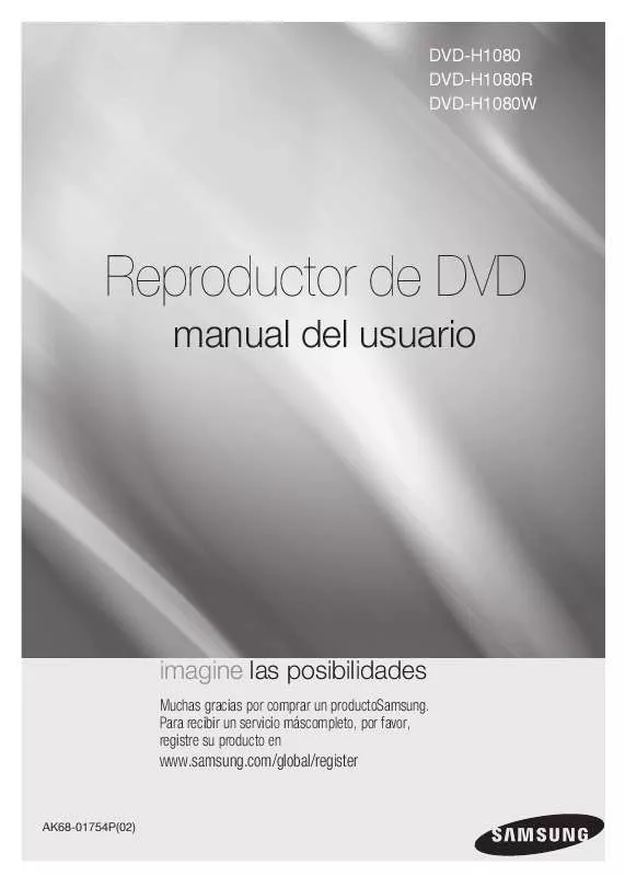 Mode d'emploi SAMSUNG DVD-H1080R