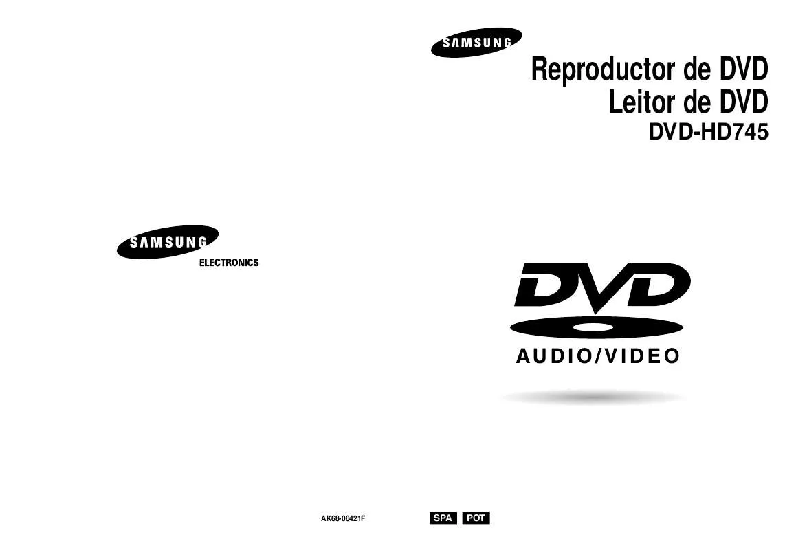 Mode d'emploi SAMSUNG DVD-HD745