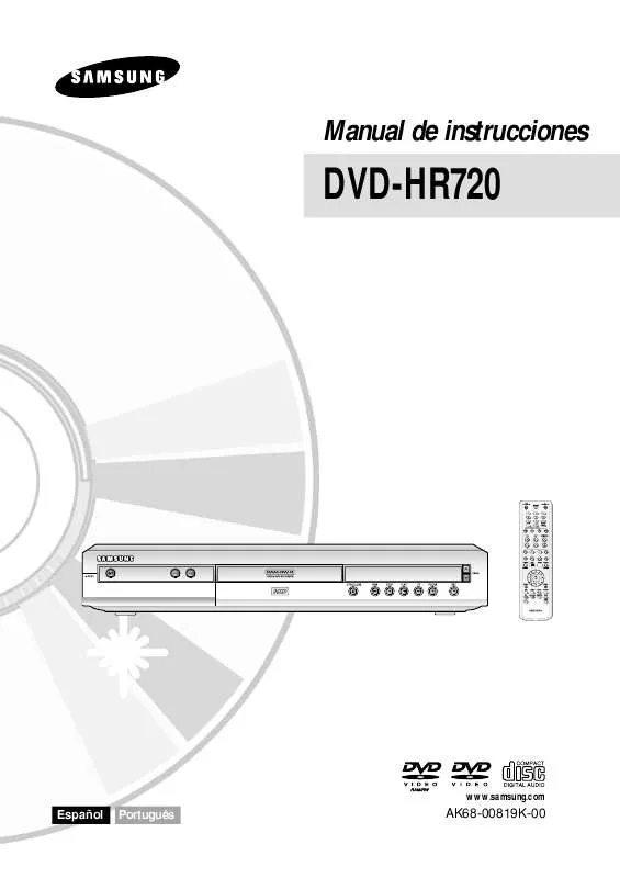 Mode d'emploi SAMSUNG DVD-HR720