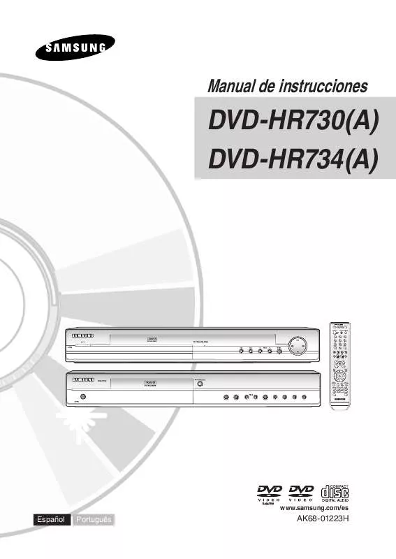 Mode d'emploi SAMSUNG DVD-HR730A