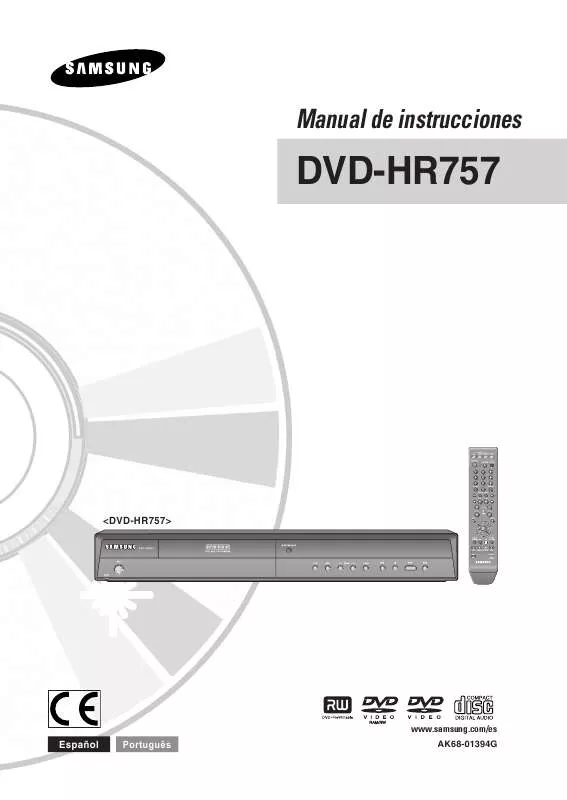 Mode d'emploi SAMSUNG DVD-HR757