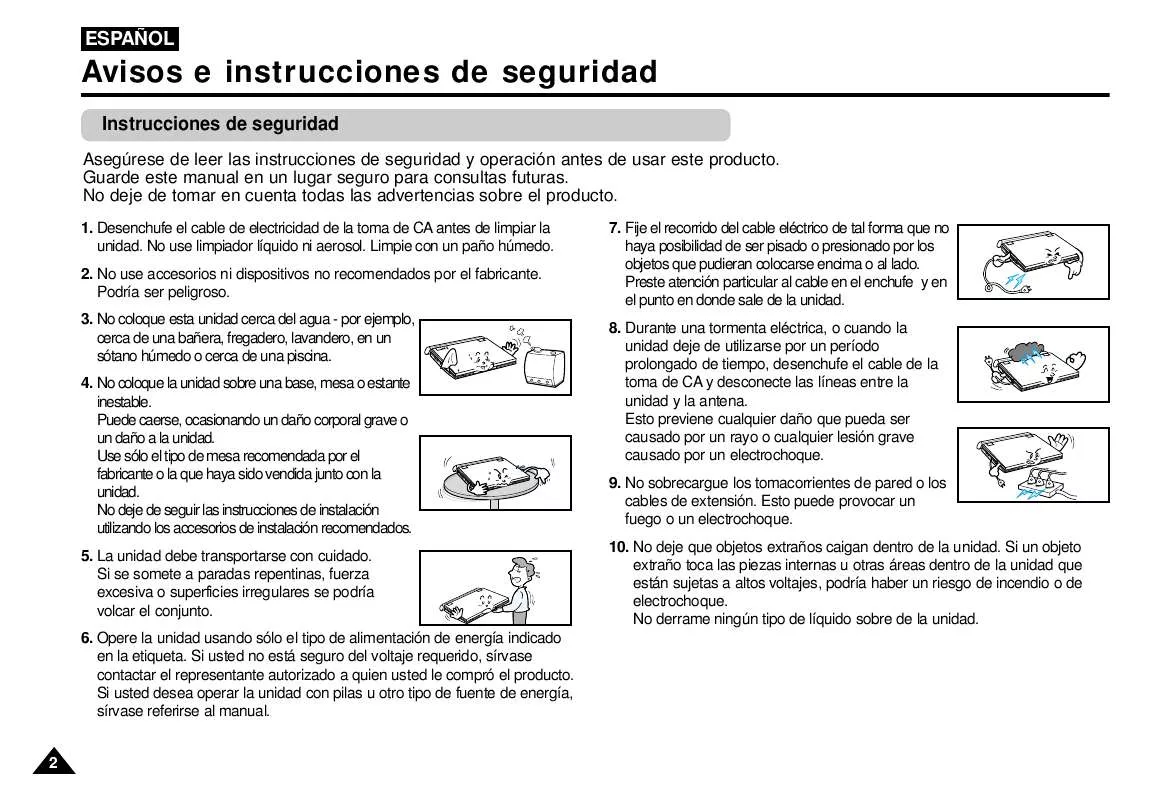 Mode d'emploi SAMSUNG DVD-L1200W