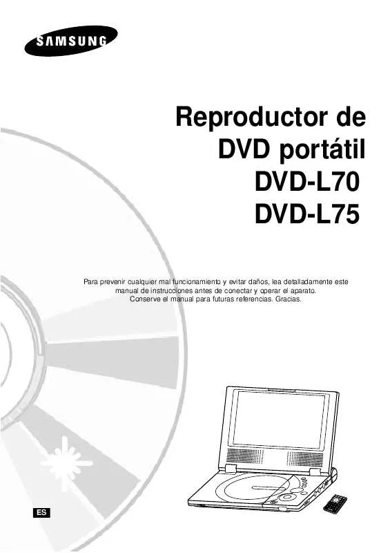 Mode d'emploi SAMSUNG DVD-L70