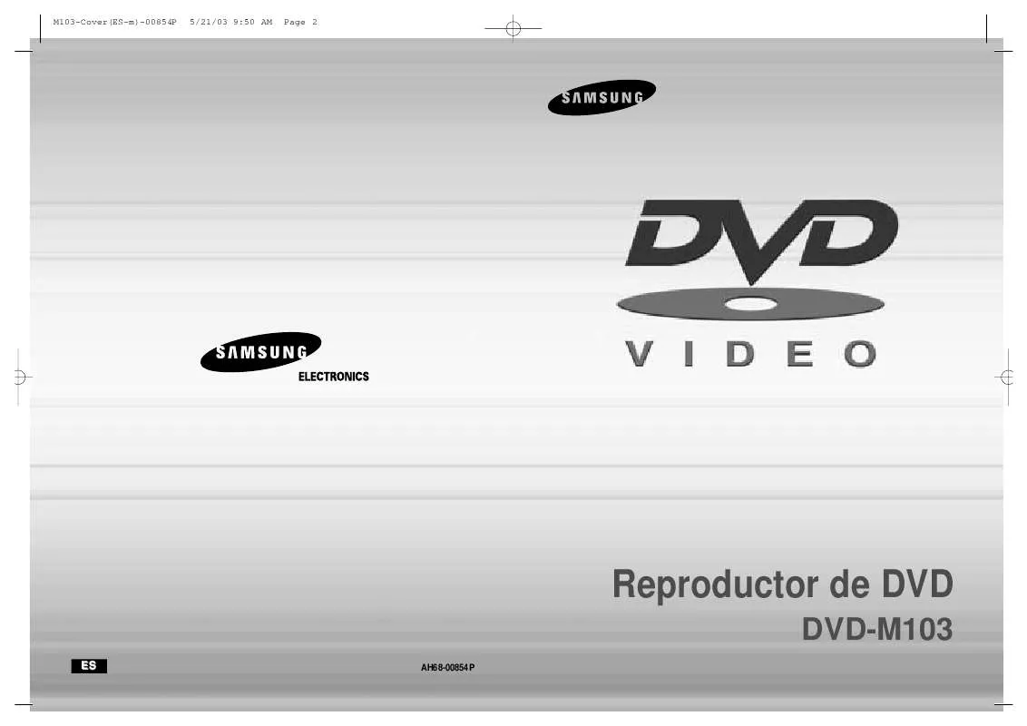 Mode d'emploi SAMSUNG DVD-M103A