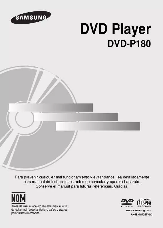 Mode d'emploi SAMSUNG DVD-P180