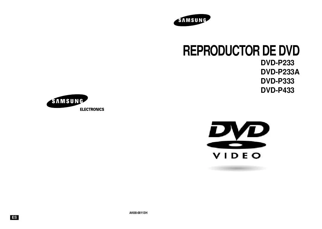 Mode d'emploi SAMSUNG DVD-P333