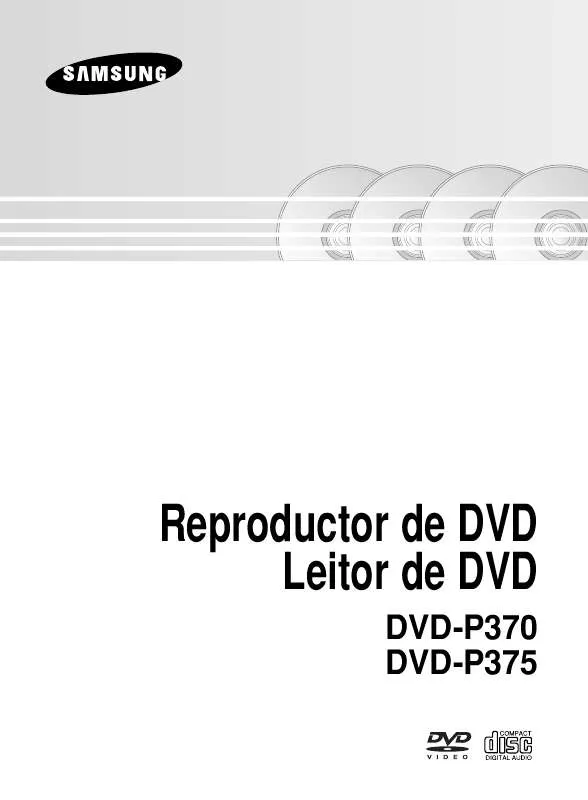 Mode d'emploi SAMSUNG DVD-P370