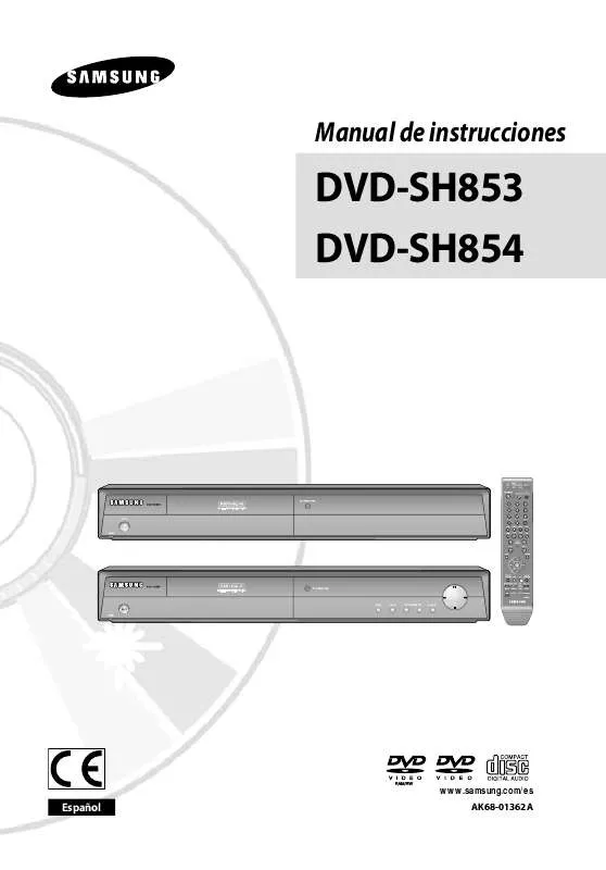 Mode d'emploi SAMSUNG DVD-SH854