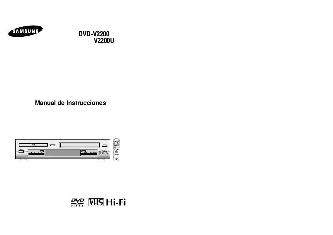 Mode d'emploi SAMSUNG DVD-V2200