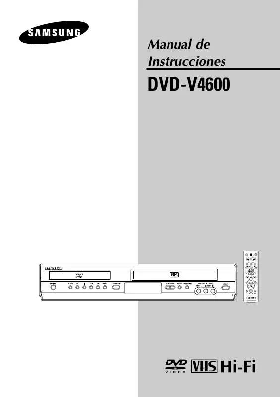 Mode d'emploi SAMSUNG DVD-V4600