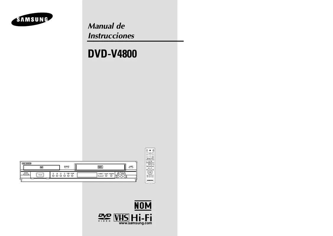 Mode d'emploi SAMSUNG DVD-V4800