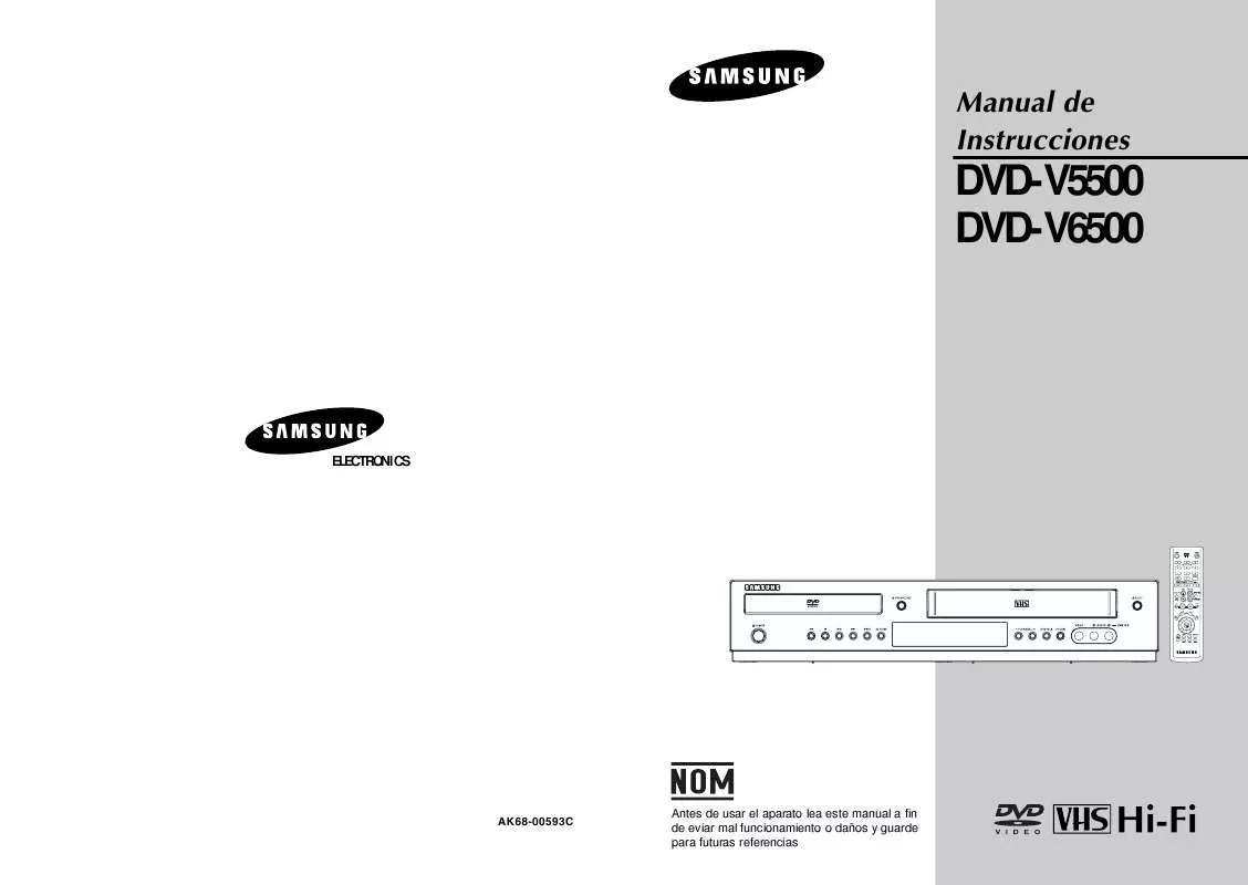 Mode d'emploi SAMSUNG DVD-V5500