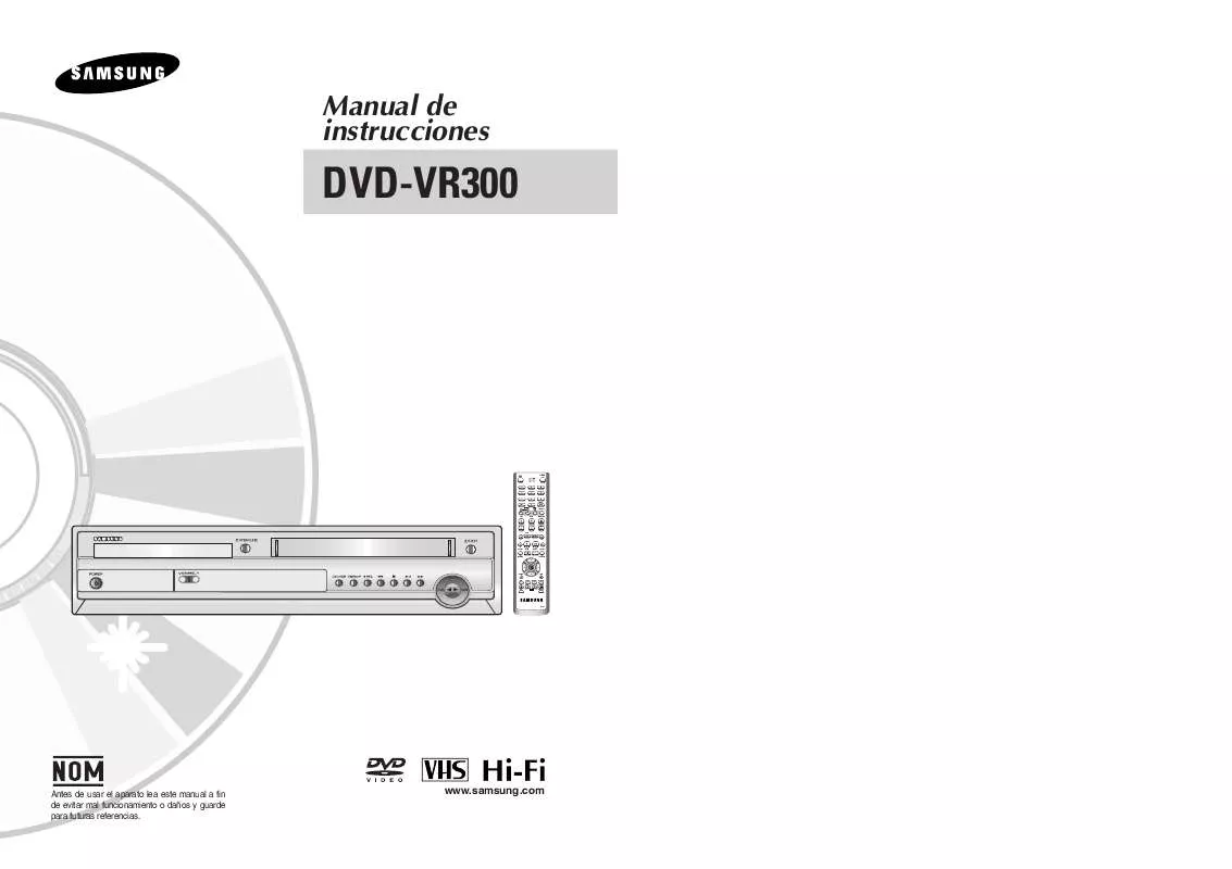 Mode d'emploi SAMSUNG DVD-VR300