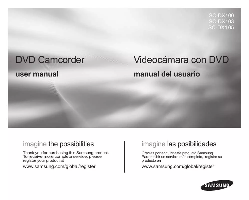 Mode d'emploi SAMSUNG DX100