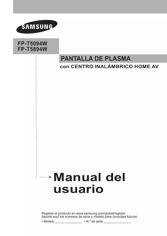 Mode d'emploi SAMSUNG FP-T5094W