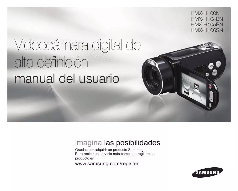 Mode d'emploi SAMSUNG HMX-H100