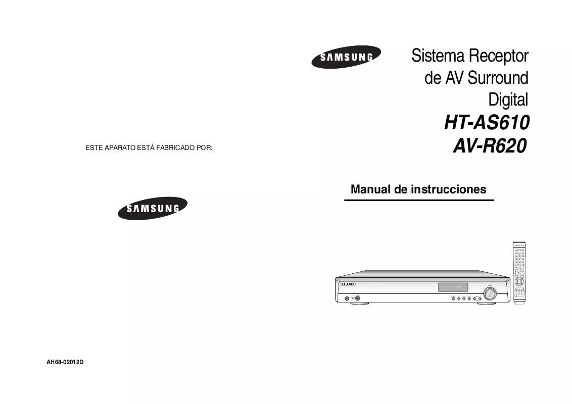 Mode d'emploi SAMSUNG HT-AS620R