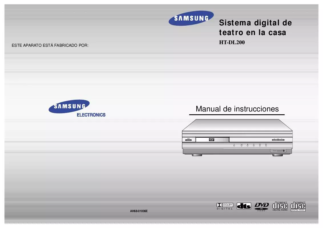 Mode d'emploi SAMSUNG HT-DL200